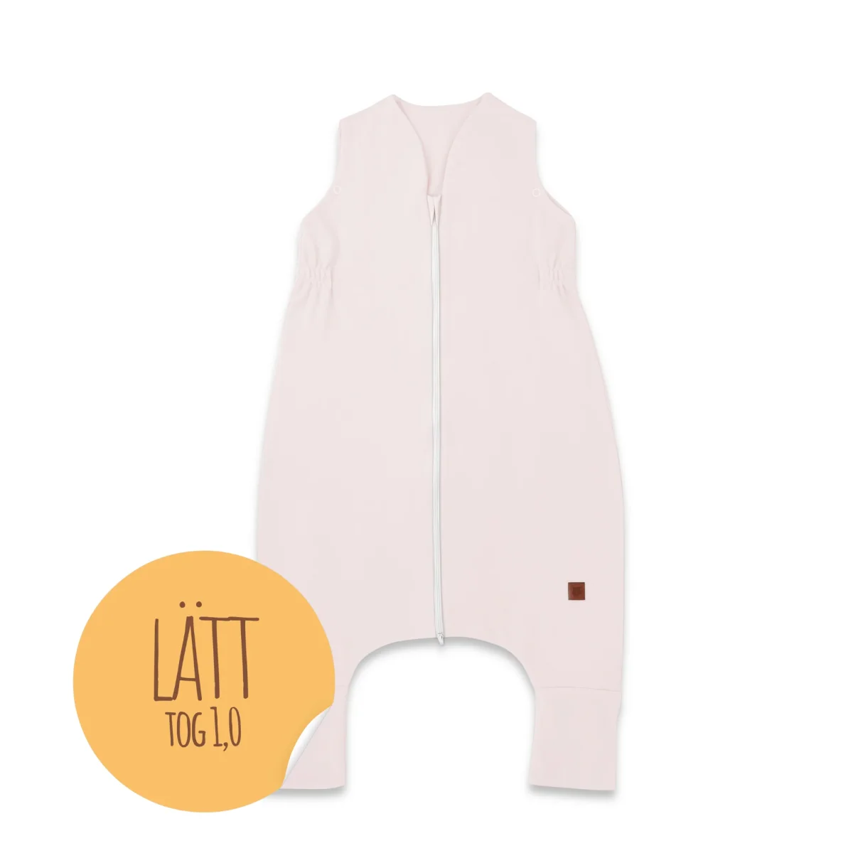 MimiNu Lätt Sovpåse med fötter, Powder Pink - Bild 2
