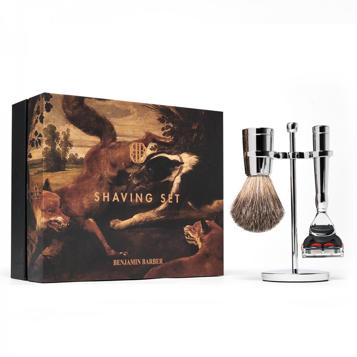 BENJAMIN BARBER | Classic 3-Delars Rakset Chrome – Gillette Fusion - Bild 2