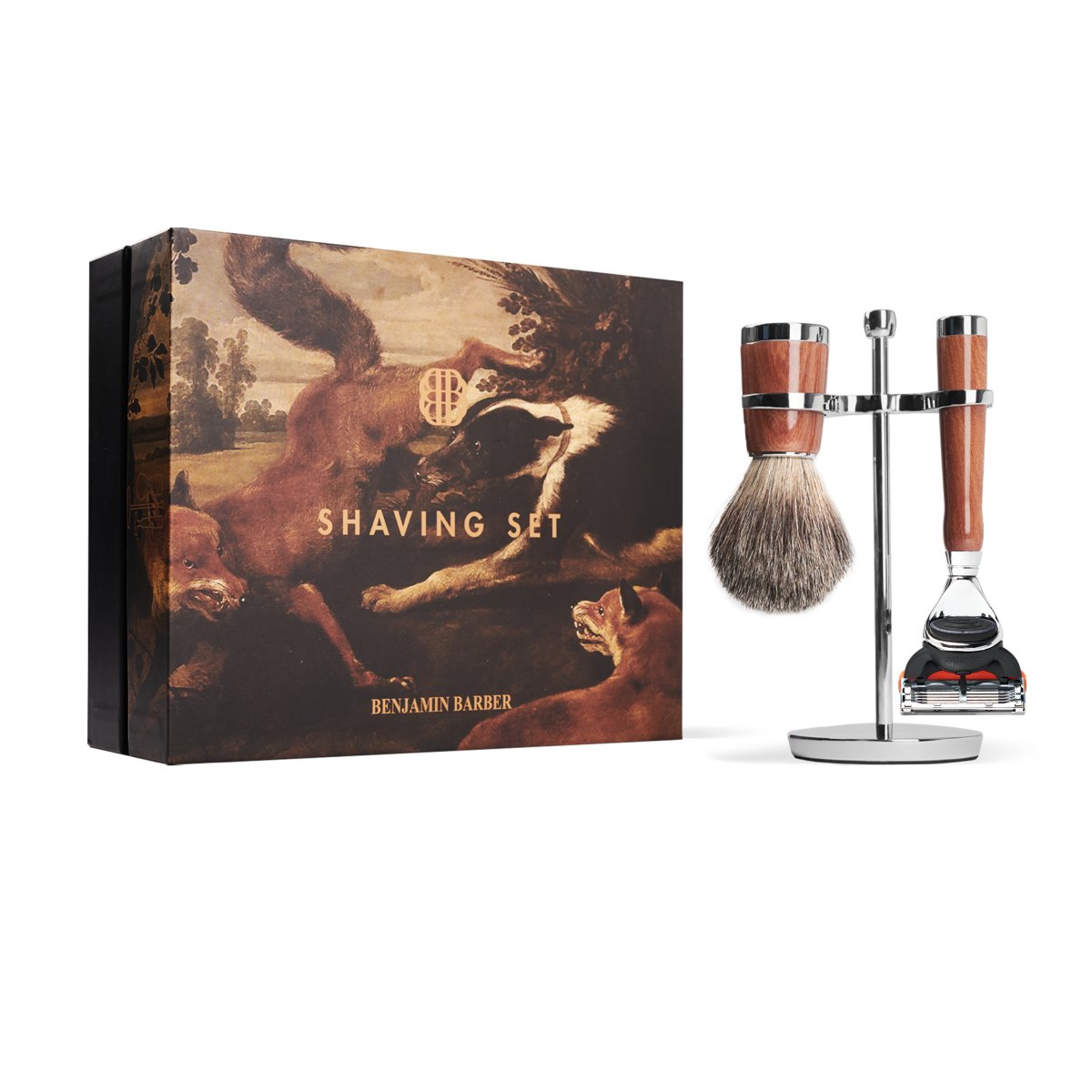 BENJAMIN BARBER | Classic 3-Delars Rakset Trä – Gillette Fusion - Bild 2