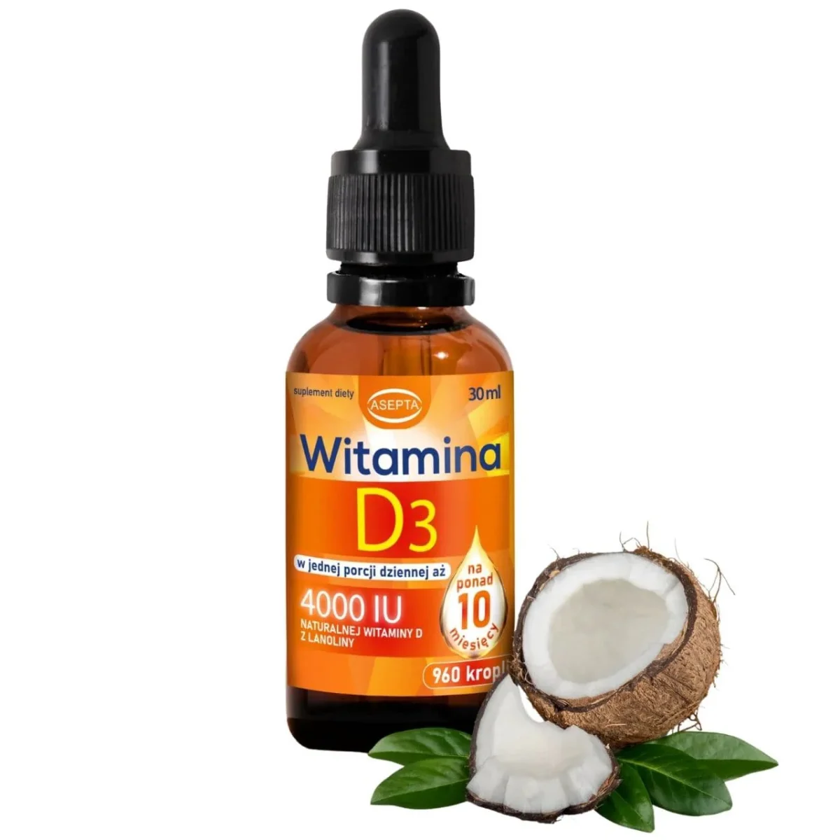 Asepta Vitamin D3 med MCT-olja – 30 ml - Bild 2