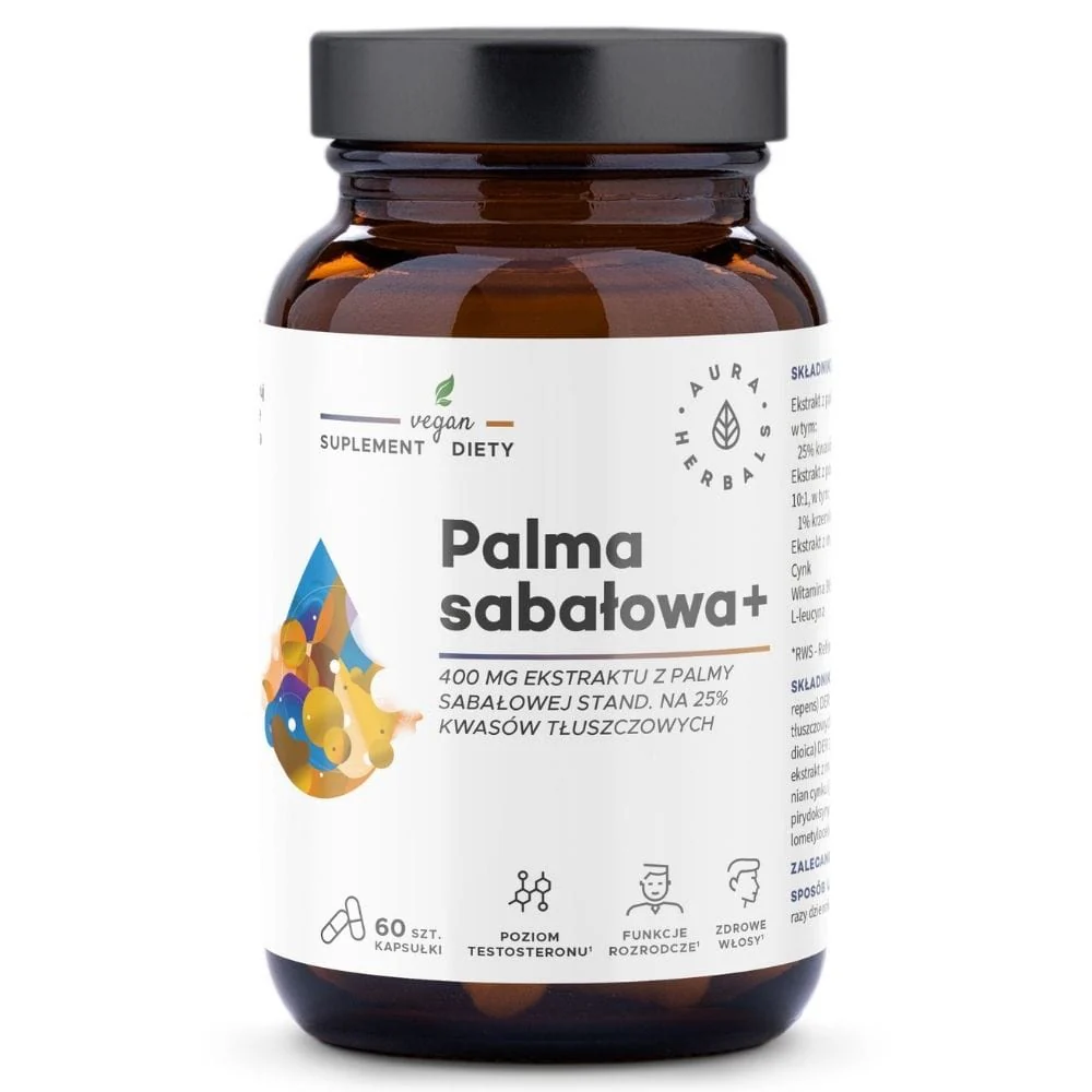 Aura Herbals Saw Palmetto 400 mg - 60 kapslar - Bild 2