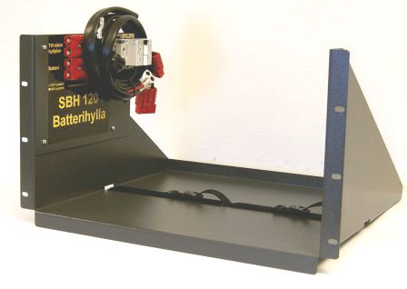 Batterihylla 48V 19″ rack/vägg