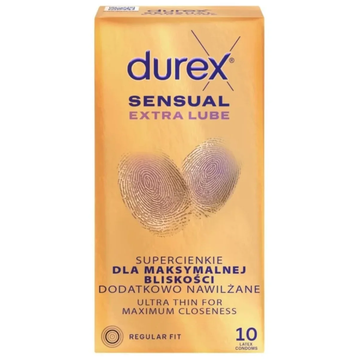 Durex Sensual Extra Lube Super Thin Kondomer – 10 stycken - Bild 3