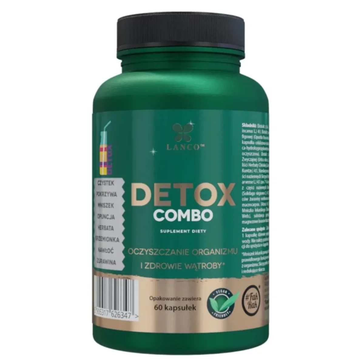 Lanco Nutritions Detox Combo – 60 kapslar - Bild 2