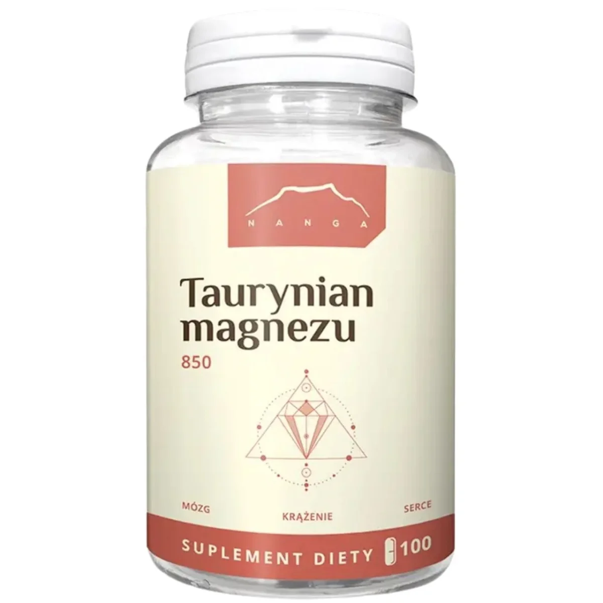 Nanga Magnesiumtaurinat 850 mg – 100 kapslar