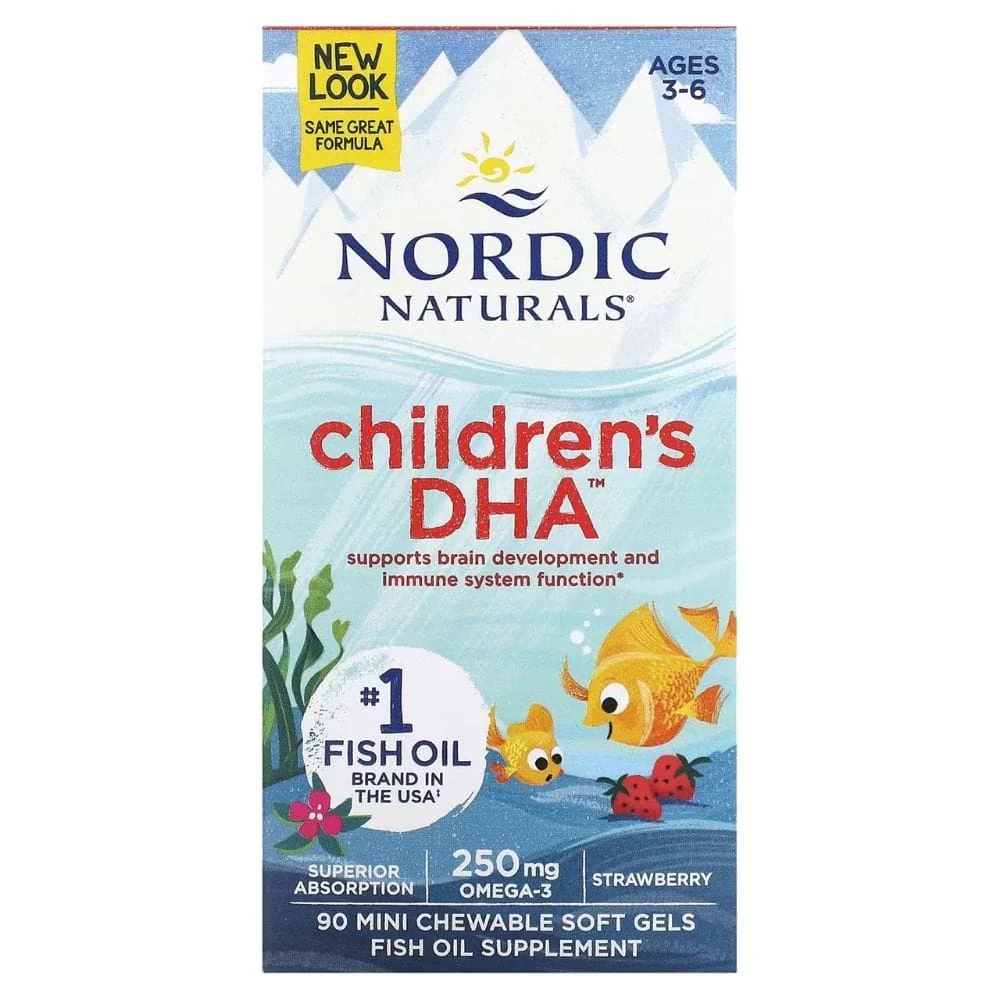 Nordic Naturals Children's DHA 250 mg, St RAW berry - 90 Mini Softgels - Bild 5
