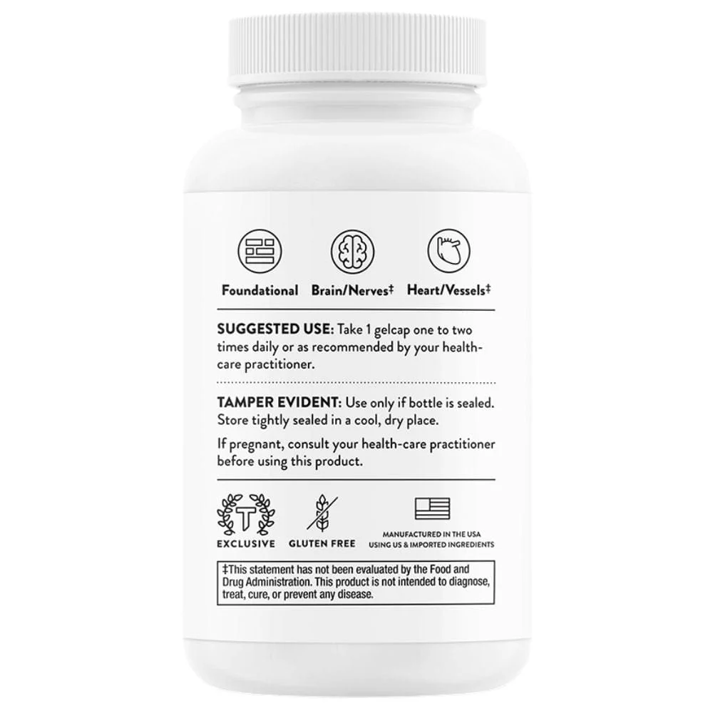 Thorne Research CoQ10, Ubikinon 100 mg – 60 kapslar - Bild 4